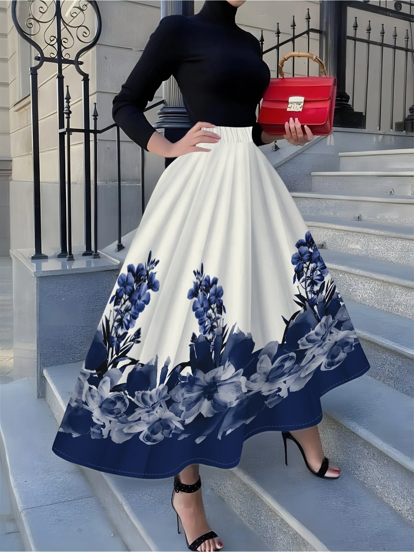 Falda Julia midi plisada